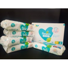 Pampers Sensitive Baby otroški čistilni robčki, 12 pakiranj = 624 robčkov  